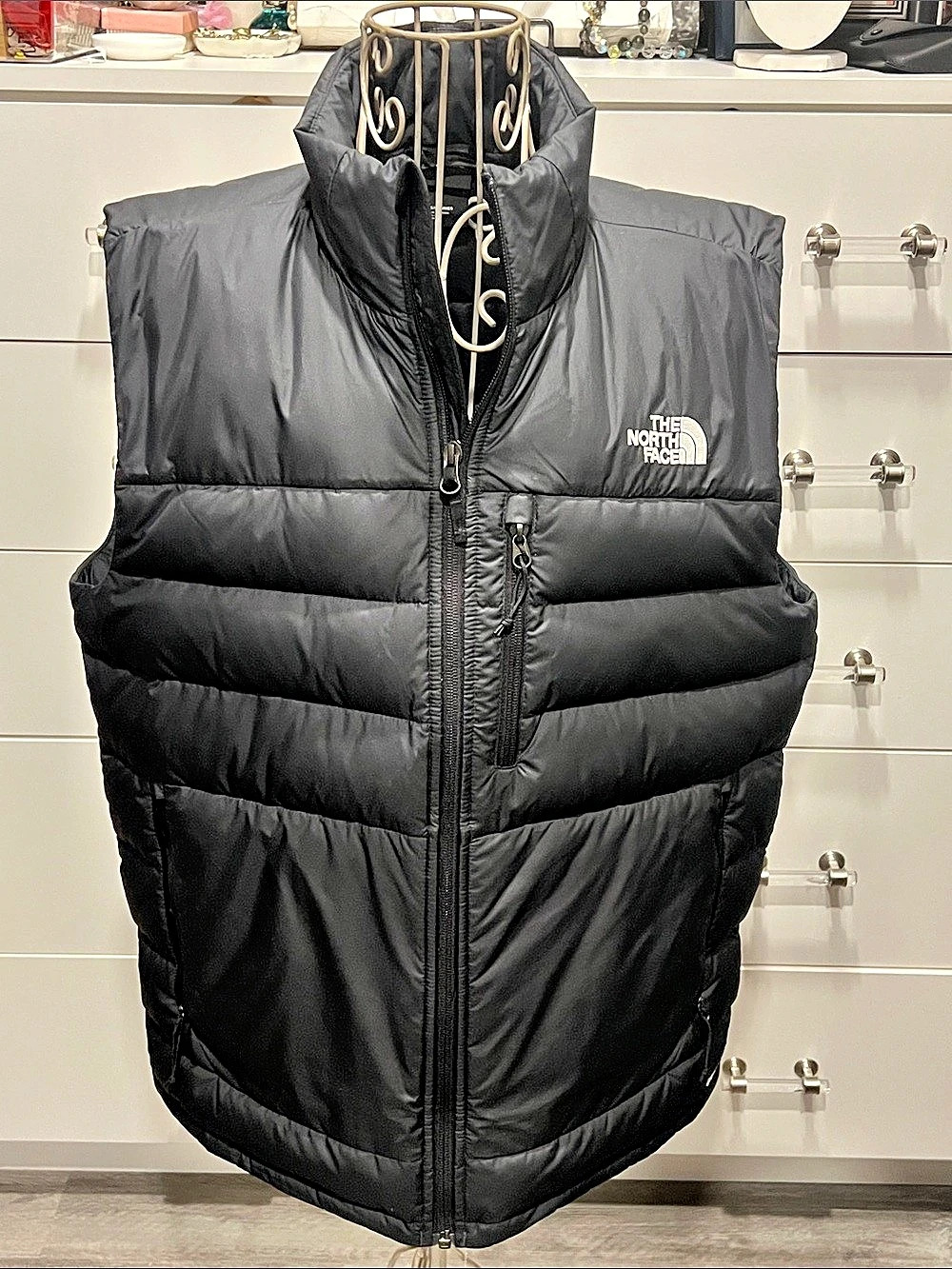 The North Face Aconcagua Vest Down Puffer in Black, size M